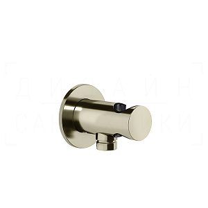 Gessi Anello Шланговое подключение с держателем для душа, цвет: nickel PVD 63461#720
