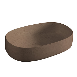 ArtCeram Cognac Раковина чаша 55x35x14,5h см, без перелива, покрытие Saniglaze, цвет: ombra bruciata COL003 19 00