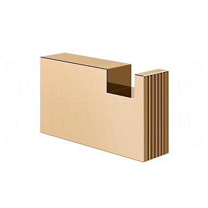 Gessi Inverso/Rettangolo Крючок для полотенец одинарный, подвесной, цвет: warm bronze PVD 73521#735
