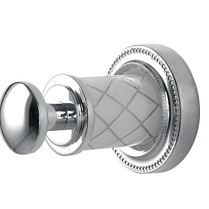 Boheme Murano Крючок для полотенца, подвесной, цвет: chrome/white 10906-W-CR