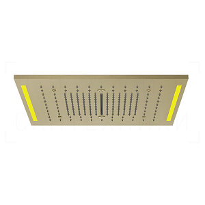 Gessi Colour Потолочный душ 50,5 см, встраиваемый, 3 вида струи, хромотер., цвет: brushed brass PVD 57977#727