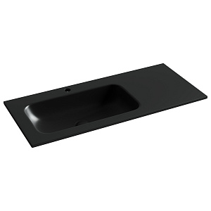 Ceramicanova Grace Раковина накладная 101х45,7 см, без перелива, цвет: черный матовый CN7014MB
