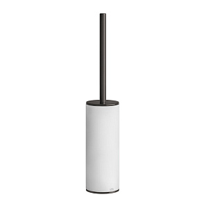 Gessi 316 Accessories Ершик для унитаза напольный с керамич. колбой, цвет: brushed black metal pvd 54743#707
