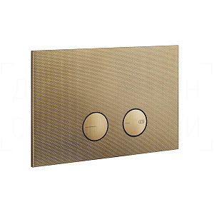 Gessi Inverso Diamantato Кнопка смыва для инстал. Geberit, 2 реж., латунь, цвет: warm bronze brushed 54681#726