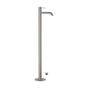 Remer X Style Inox Смеситель для раковины напольный, д/к, излив 18 см, цвет: inox spazzolato SSX18