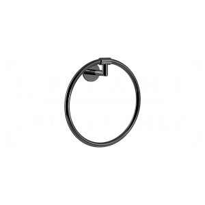 Gessi Ventaglio Полотенцедержатель кольцевой d22,2 см, подвесной, цвет: black metal PVD 63709#706