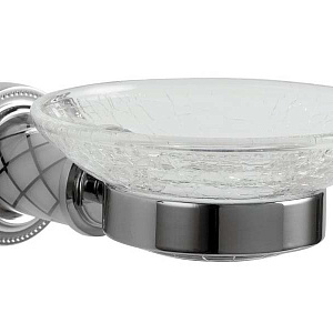 Boheme Murano Мыльница со стеклянной чашей, подвесная, цвет: chrome 10903-W-CR