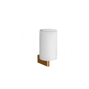 Gessi Origini Стакан подвесной, керамический Neolite, цвет: white/warm bronze PVD 66407#735