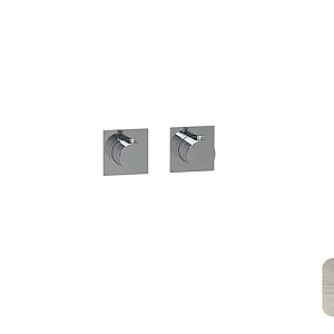 Almar Modular Square Термостат для душа, внешняя часть на 2 потребителя, цвет: nickel brushed E180182.NB