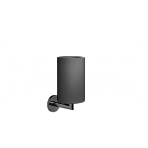 Gessi Ventaglio Стакан подвесной, керамический Neolite, цвет: black/black metal PVD 63608#706