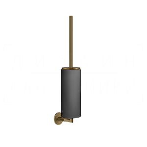 Gessi Anello Ершик для унитаза подвесной, колба Neolite, цвет: black/deep bronze brushed PVD 63720#791