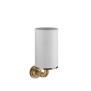 Gessi Venti20 Стакан подвесной белый, керамический, цвет: warm bronze brushed PVD 65407#726