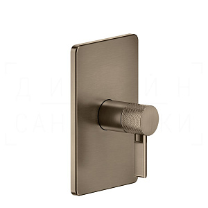 Gessi Inciso Смеситель для душа встраив., на 1 потреб., внеш. часть, цвет: coffee bronze brushed PVD 58061#761