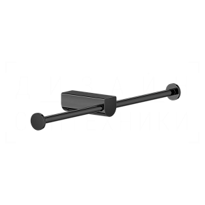 Gessi Rilievo Двойной держатель туалетной бумаги открытый, подвесной, цвет: black metal PVD 59415#706