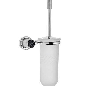 Boheme Royal Cristal Ершик для унитаза подвесной со стеклянной колбой, цвет: chrome 10933-CR-B