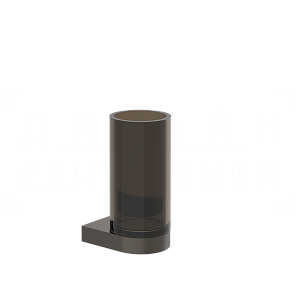 Gessi Perle Стакан подвесной, стеклянный, цвет: black metal brushed PVD 74816#707