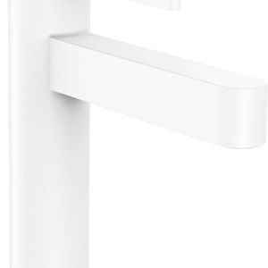 Hansgrohe Finoris Смеситель для раковины однорычажный, с донным клапаном, цвет: матовый белый 76023700