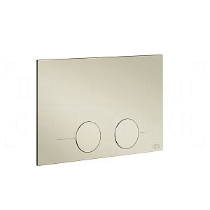 Gessi Total Look Кнопка смыва для инсталляции Tece, 2 режима, латунь, цвет: nickel PVD 54617#720