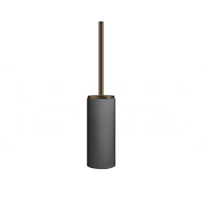 Gessi Ingranaggio Ершик для унитаза напольный, колба Neolite, цвет: black/coffee bronze brushed PVD 63744#761