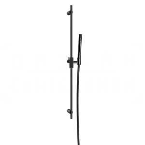 Gessi Inverso Душевой гарнитур: ручной душ, штанга, держатель, шланг 150 см, цвет: black metal PVD 63584#706