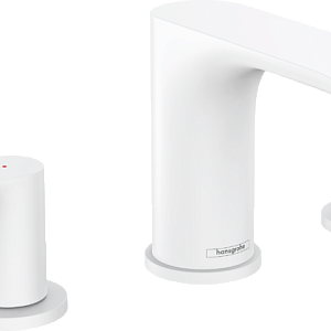 Hansgrohe Vivenis Смеситель для раковины на 3 отверстия двухвентильный, цвет: матовый белый 75033700