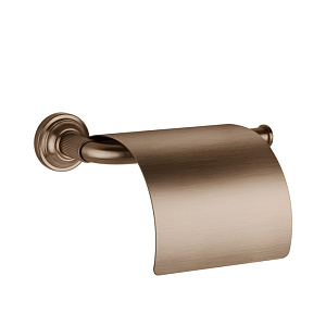 Gessi Venti20 Держатель туалетной бумаги с крышкой, подвесной, цвет: copper brushed PVD 65449#708