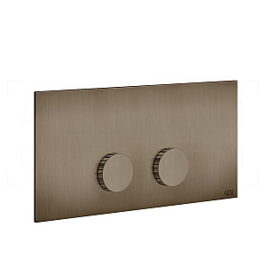Gessi Ingranaggio Кнопка смыва для инстал. Viega, 2 режима, латунь, цвет: coffee bronze brushed PVD 54645#761