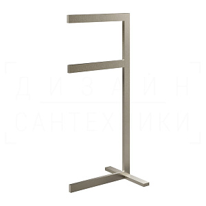 Gessi Inverso/Rettangolo Стойка напольная с двойным полотенцедержателем, цвет: finox brushed nickel 20939#149