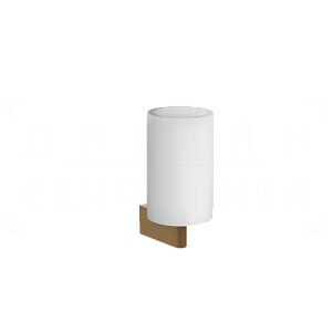 Gessi Origini Стакан подвесной, керамический Neolite, цвет: white/antique brass 66407#713