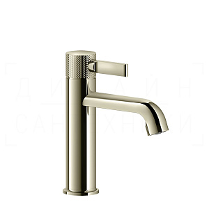 Gessi Inciso Смеситель для раковины, с донным клапаном, излив 13,5 см, цвет: nickel PVD 58001#720