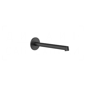 Gessi Ingranaggio Излив настенный для раковины 20,9 см, фиксированный, цвет: matte black 63404#299