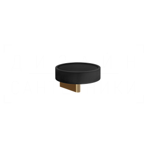 Gessi Origini Мыльница с керамической чашей Neolite, подвесная, цвет: black/deep bronze brushed PVD 66402#791