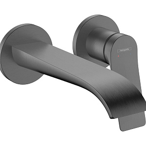 Hansgrohe Vivenis Смеситель для раковины встраиваемый, излив 19,2 см, цвет: шлифованный черный хром 75050340