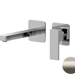 Remer Absolute Смеситель для раковины, излив 23 см, с внутренней частью, цвет: visual inox AU15PLXV