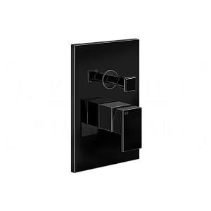 Gessi Rettangolo Смеситель для душа встраиваемый, на 2 потреб., внешняя часть, цвет: black metal PVD 44604#706