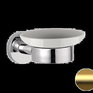 Remer Guest Мыльница с керамической чашей, подвесная, цвет: oro spazzolato GS10BG