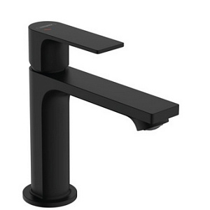 Hansgrohe Rebris E Смеситель для раковины однорычажный, с донным клапаном, цвет: матовый черный 72589670