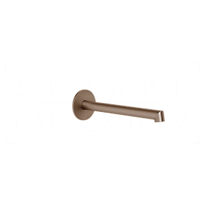Gessi Ingranaggio Излив настенный для раковины 20,9 см, фиксированный, цвет: copper brushed PVD 63404#708