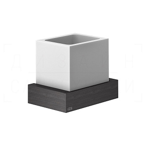 Gessi Inverso/Rettangolo Стакан подвесной, керамический Neolite, цвет: white/aged bronze 20807#187