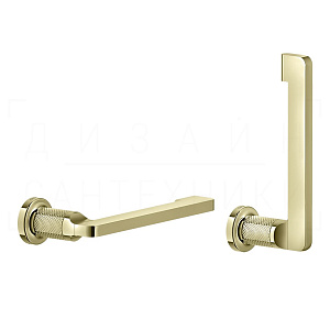 Gessi Inciso Держатель туалетной бумаги открытый, подвесной, цвет: brass PVD 58455#710