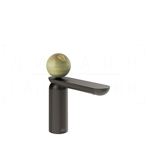 Gessi Perle Смеситель для раковины, с донным клапаном, излив 13,2 см, цвет: black metal brushed PVD 74551#707