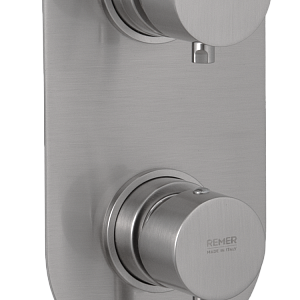 Remer X Style Смеситель для ванны встраиваемый, 2 потребителя, цвет: nichel spazzolato opaco X92KBNPO