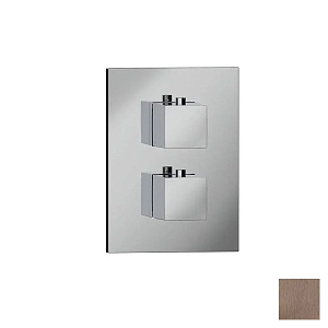 Almar Core Square Термостат для душа, внешняя часть на 2 потребителя, цвет: PVD brushed copper E176822.CO