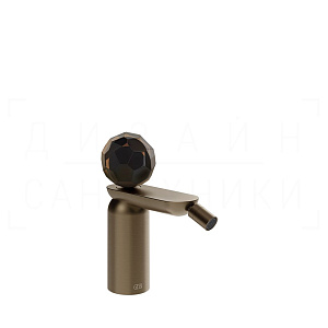 Gessi Perle Смеситель для биде, с донным клапаном, излив 12,1 см, цвет: coffee bronze brushed PVD 74267#761