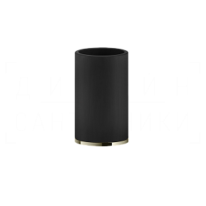 Gessi Inciso Стакан настольный, керамический Neolite, цвет: black/nickel PVD 58532#720