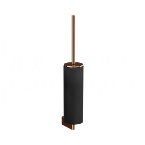 Gessi Origini Ершик для унитаза подвесной, с кермической колбой Neolite, цвет: black/copper PVD 66420#030