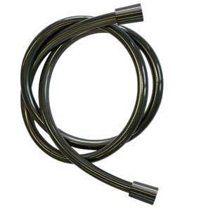 Remer Душевой шланг ПВХ 120 см, цвет: cromo nero spazzolato 332CN2G120CFP