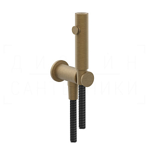 Gessi Total Look Гидроершик без смесителя, шланг 125 см, цвет: antique brass 45121#713