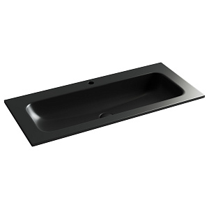 Ceramicanova Grace Раковина накладная 101х45,7 см, без перелива, цвет: черный матовый CN7013MB