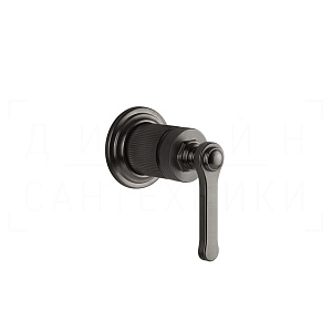 Gessi Venti20 Смеситель для душа встраив., на 1 потр., внешняя часть, цвет: black metal brushed PVD 65131#707